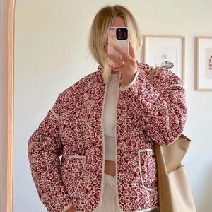 Lily Flower Quilted Jacket
